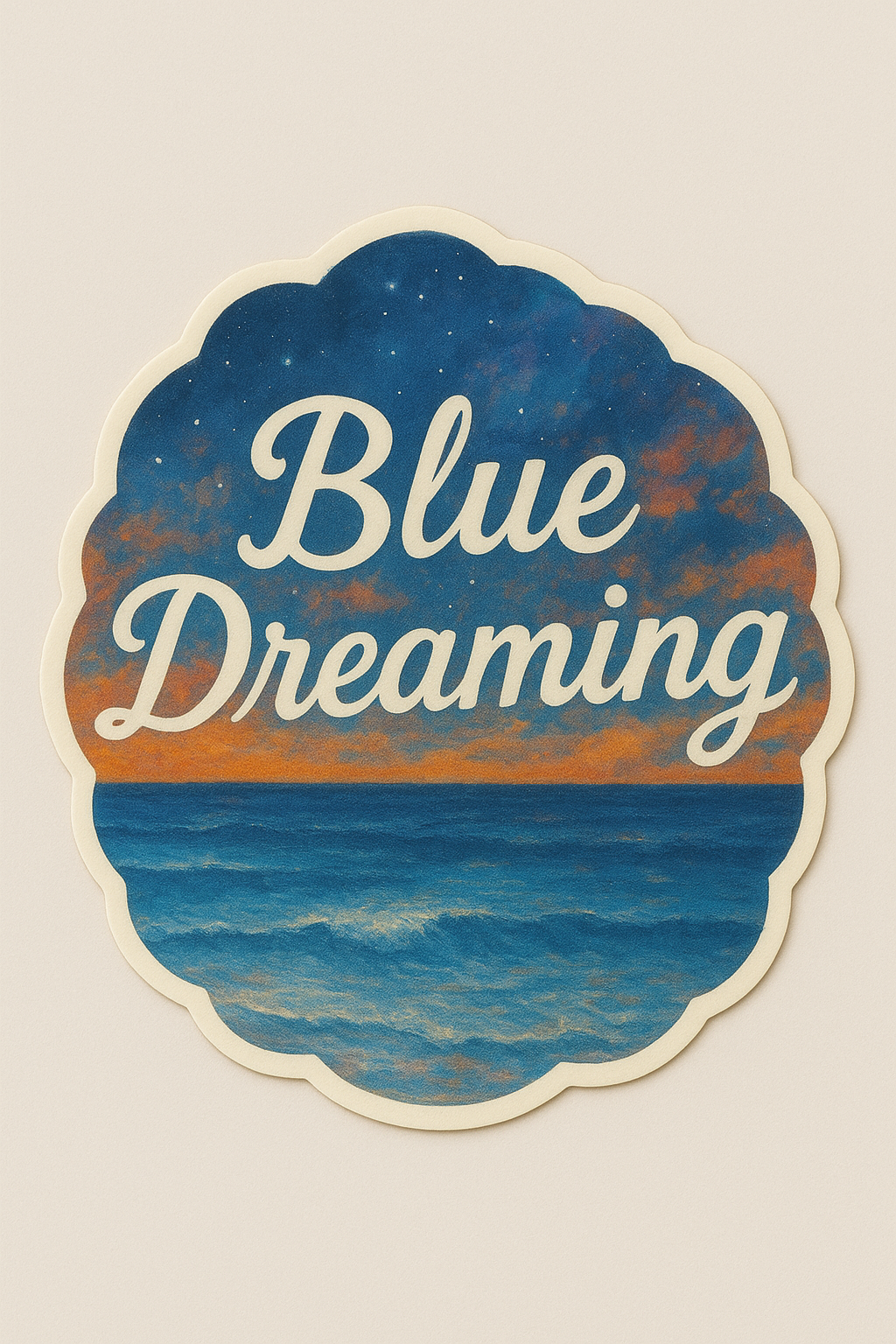 Blue Dreaming Sticker