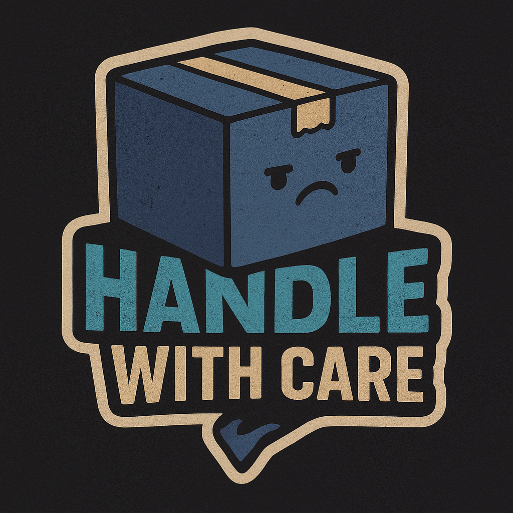 Handle W/Care Sticker