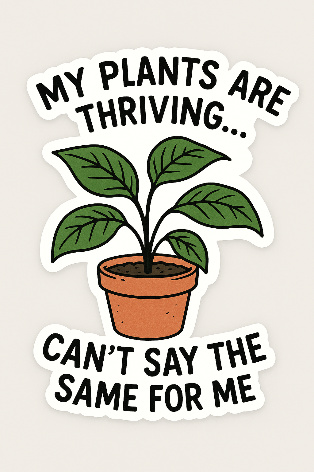 Plants Thriving Sticker